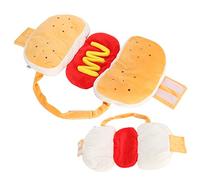 Algodón Amarillo Mascota Hot Dog Hamburguesa Ropa Ropa de Ropa Tibia para Perros (S)