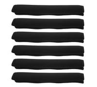 Algodón Banda de Sudor para Casco de Soldadura, Negro 6 Piezas | Acolchado Absorbente de Secado Rápido, Ventilación Mejorada, Recambio para Cascos de Construcción y Motosierra