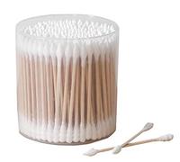 algodón de 200 cuentas Bastoncillos orgánicos de doble punta naturales Bastoncillos de oreja sin cruelda E01