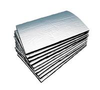 Algodón Insonorizado Motor 10/20 piezas de almohadillas aislantes y acústicas para automóviles, de 5 mm de grosor, de aluminio, de algodón, para puerta de coche, capó de motor, 25 x 18,5 cm(20PCS)