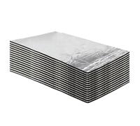 Algodón Insonorizado Motor Almohadilla aislamiento acústico para coche, algodón, multiusos, autoadhesiva, espuma celda cerrada, papel aluminio(20PCS)