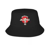 Algodón Lavado clásico Personalizado clásico B ilian Jiu Jitsu Beach Bucket Hat Mujer Hombre Unisex BJJ Artes Marciales Mixtas Sombrero de Pescador de Verano Regalo