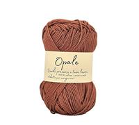Algodón Mercerizado para Ganchillo 50g 125m - Hilo de Algodón para Crochet y Amigurumi, Suave y Resistente, Ideal para Mantas, Ropa y Manualidades, Fino para Aguja 2,5 mm (marrón 2027)
