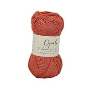 Algodón Mercerizado para Ganchillo 50g 125m - Hilo de Algodón para Crochet y Amigurumi, Suave y Resistente, Ideal para Mantas, Ropa y Manualidades, Fino para Aguja 2,5 mm (Ruggine 2080)