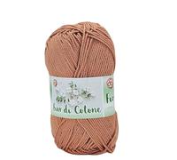 Algodón mercerizado para ganchillo, ideal para amigurumi, granny square, cuadros de cubierta de bebé y pasatiempos creativos, ovillo de 50 g por 125 metros (Terra 115)