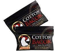 ALGODON PARA CIGARRILLO ELECTRONICO - COTTON BACON PRIME V2 - PACK DE 2 UNIDADES - 20 GRAMOS - 10 TIRAS EN CADA PAQUETE