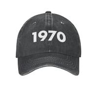 Algodón Personalizado Nacido en 1970 año Regalo de cumpleaños Gorra de béisbol Protección Solar Mujeres Hombre Sombrero de papá Ajustable Primavera