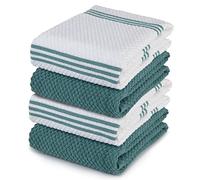 Algodón Terry toalla de cocina plato | 4 unidades | 100% aldodón | Trullo | 71 x 40,6 cm