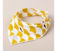 Algodón Triángulo Para Bebés Saliva Toalla Sección Lateral Apretada Hombres Y Mujeres Recién Nacidos Broche Para Bebés De Doble Cara Otoño E Invierno Babero Amarillo