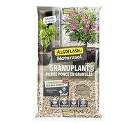 Algoflash Naturasol Granulado de drenaje y plantación - Piedra pómez 100% natural - Alternativa duradera a la bola de arcilla - 10 l