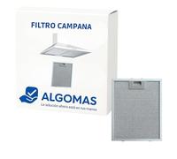ALGOMAS® Filtro Campana Extractora Metálico 26x32 cm | Repuesto Compatible CATA 2800905 | Retiene Grasa y Olores | Protege el Motor | Recambio Lavable de Cocina