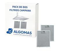 ALGOMAS® Filtros Campana Extractora Pack 2 | Filtro Metálico Antigrasa Aluminio 26x32 cm | Repuesto Compatible con Cata Ref. 2800905 | Protege Motor y Aire Cocina