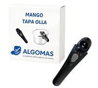ALGOMAS® Mango Repuesto Compatible Tapa Olla Vitesse BRA - Plástico Duro Negro Mate con Rosca Metálica - Fácil de Instalar y Apto Lavavajillas - Repuesto para Uso Doméstico
