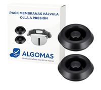 ALGOMAS® Membranas Válvula Olla a Presión Compatible con Fissler | Pack 2 Repuestos Silicona Alta Temperatura | Control Seguro Vapor | Magic Comfort Blue Point Vitaquick Desde 2010