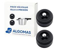 ALGOMAS® Pack 2 Válvulas Olla a Presión Compatible con Fissler Vitaquick (antes 2002), Vitavit Royal (hasta 1998), Top Line y Magic Comfort Basic | Sellado Hermético y Alta Resistencia