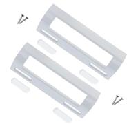 ALGOMAS® Tirador Universal para Frigorífico | Incluye 2 Tornillos y Embellecedores | Ajustable de 8 a 16 cm | Blanco