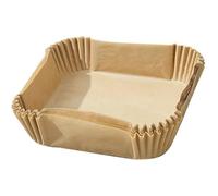 ALGON | 120 Bases Papel Airfryer Cuadrado 20 cm - Papel Freidora Aire Antiadherente, Resistente a la Grasa y Altas Temperaturas - Papel Airfryer para Freidora Fácil de Usar
