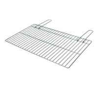 ALGON Parrilla Barbacoa 66x40cm Zincada, Rejilla para Barbacoa Portátil de Carbón, Accesorio BBQ para Carne, Pescado y Barbecue sin Humo en Jardín o Camping