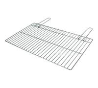 ALGON Parrilla Barbacoa 68x40cm Zincada, Rejilla para BBQ Carbón y Barbacoa Portátil, Parrilla de Acero para Asador de Carne, Accesorios Barbacoas Carbón y Leña