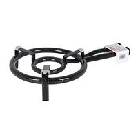 Algon | Quemador Paellero a Gas Butano/Propano, Metálico Esmaltado, Ø 35 cm - Paellero Gas Butano para Paellas con varios Fuegos