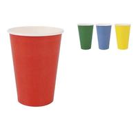 Algon | Set de 100 vasos de cartón desechables - Vasos cartón Tamaño 220CC Resistentes y ecológicos, ideales para bebidas frías y calientes