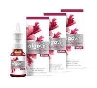 algovir Spray nasal efecto 3 x 20 ml contra virus del resfriado | Adecuado para la prevención de resfriados o los primeros signos, principio activo natural sin efecto de acostumbración