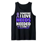 Alguien a quien Amo Necesita una Cura para la Conciencia del Alzheimer Camiseta sin Mangas