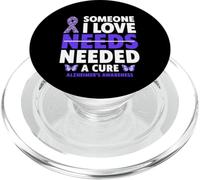 Alguien a quien Amo Necesita una Cura para la Conciencia del Alzheimer PopSockets PopGrip para MagSafe