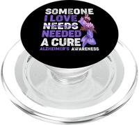 Alguien a quien Amo Necesita una Cura para la Conciencia del Alzheimer PopSockets PopGrip para MagSafe