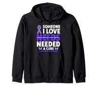 Alguien a quien Amo Necesita una Cura para la Conciencia del Alzheimer Sudadera con Capucha