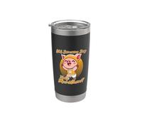 Alguien dice que medio maratón es lindo corredor de cerdos Vaso térmico de acero inoxidable de doble pared