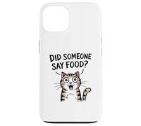 ¿Alguien Dijo Comida? Gato Divertido Amante de la Comida Carcasa para iPhone 13