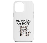 ¿Alguien Dijo Comida? Gato Divertido Amante de la Comida Carcasa para iPhone 13 Pro MAX