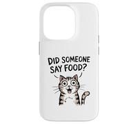 ¿Alguien Dijo Comida? Gato Divertido Amante de la Comida Carcasa para iPhone 14 Pro