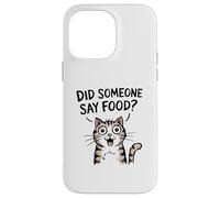 ¿Alguien Dijo Comida? Gato Divertido Amante de la Comida Carcasa para iPhone 14 Pro MAX