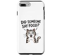 ¿Alguien Dijo Comida? Gato Divertido Amante de la Comida Carcasa para iPhone 7 Plus/8 Plus
