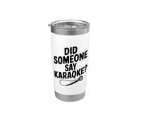 ¿Alguien dijo karaoke? Fiesta divertida Vaso térmico de acero inoxidable de doble pared