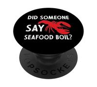 ¿Alguien Dijo mariscos hervir Langosta Cangrejo de río Hombres Mujeres Niños PopSockets PopGrip Adhesivo
