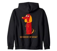 ¿Alguien Dijo Perro Salchicha gráfico Divertido Sudadera con Capucha