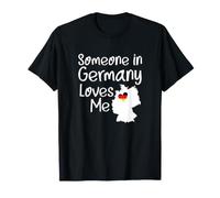 Alguien en Alemania me ama Diseño de conexión Internacional Camiseta