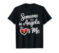 Alguien En Angola Me Ama Amor A Distancia Camiseta