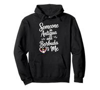 Alguien En Antigua Y Barbuda Me Ama La Bandera del Corazón Sudadera con Capucha