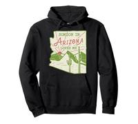 Alguien en Arizona Loves Me Vintage Retro State Badge Sudadera con Capucha