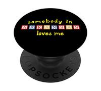 Alguien en Arkansas me ama con Bloques de construcción para niños PopSockets PopGrip Adhesivo
