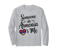 Alguien En Armenia Me Ama Corazón Bandera Amor Manga Larga