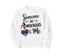 Alguien En Armenia Me Ama Corazón Bandera Amor Sudadera