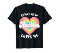 Alguien en Austria me ama Orgulloso Austriaco Austria Camiseta
