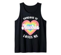 Alguien en Austria me ama Orgulloso Austriaco Austria Camiseta sin Mangas