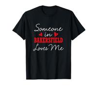 Alguien en Bakersfield me ama Relación Pareja Camiseta