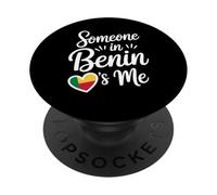 Alguien En Benín Me Ama Relación A Larga Distancia PopSockets PopGrip Adhesivo